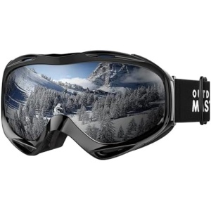 OutdoorMaster OTG Ski Goggles - Over Glasses Ski/Snowboard Goggles with anti-fog coated