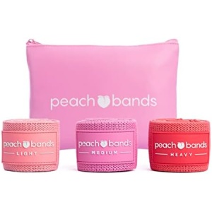 Peach Bands Hip Band Set - Fabric Booty Resistance Bands for Leg and Butt