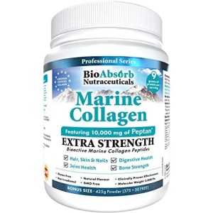 Marine Collagen Powder, Extra Strength w/Peptan (Type 1 Hydrolyzed Collagen