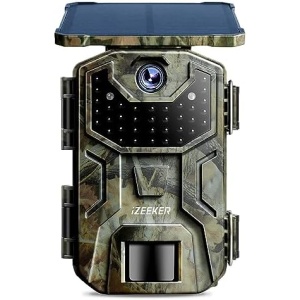 Solar Trail Camera 1520P 30fps 36MP, iZEEKER Game Camera