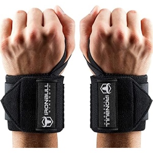Wrist Wraps (18" Premium Quality) for Powerlifting, Bodybuilding, Weight Lifting