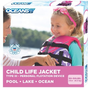 U SCoast Guard Approved, Infant-Child-Youth Life Jacket Vest