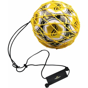PodiuMax Handle Solo Soccer Kick Trainer with New Ball Locked Net Design